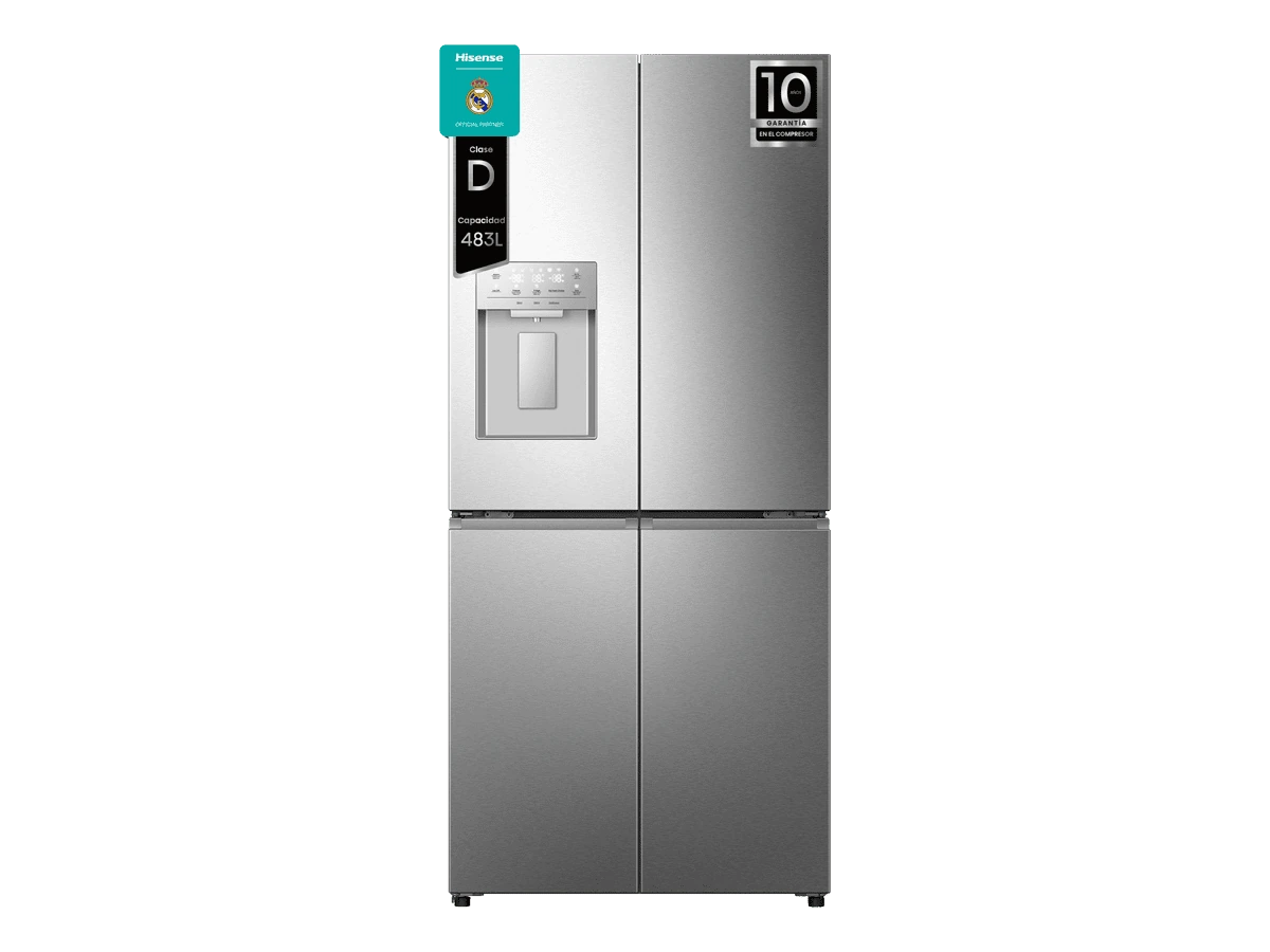 Nevera americana Hisense RQ5P470SYID, acabado inox