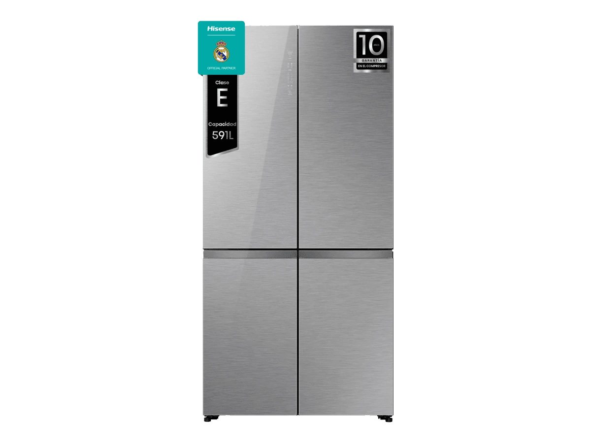 Nevera americana Hisense RQ5P605NSVE, acabado cristal inox