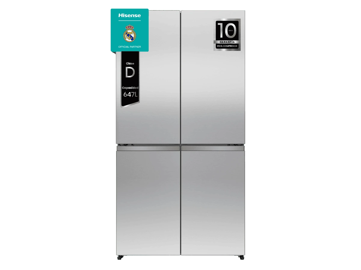 Nevera americana Hisense RQ5P640SSSD, acabado inox