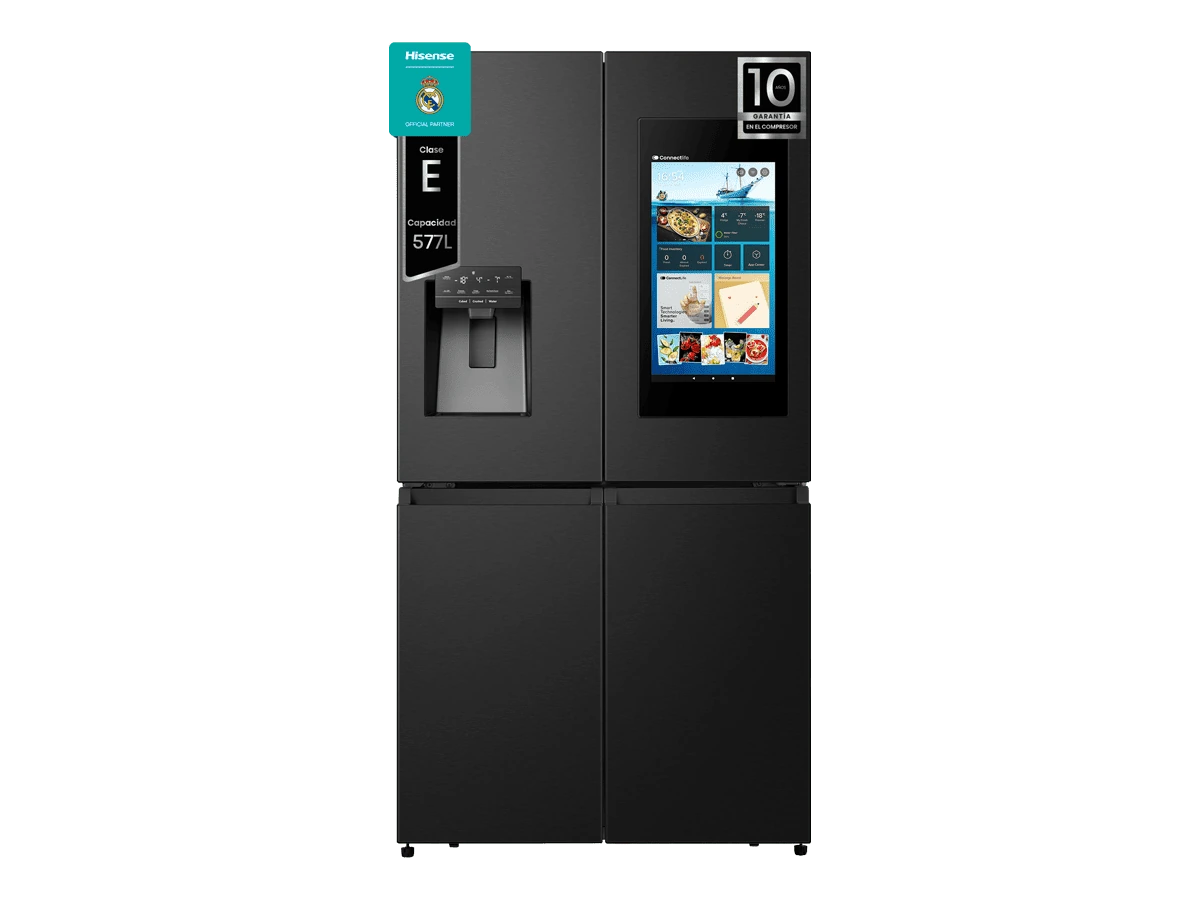 Nevera americana Hisense RQ760N4IFE, acabado negro