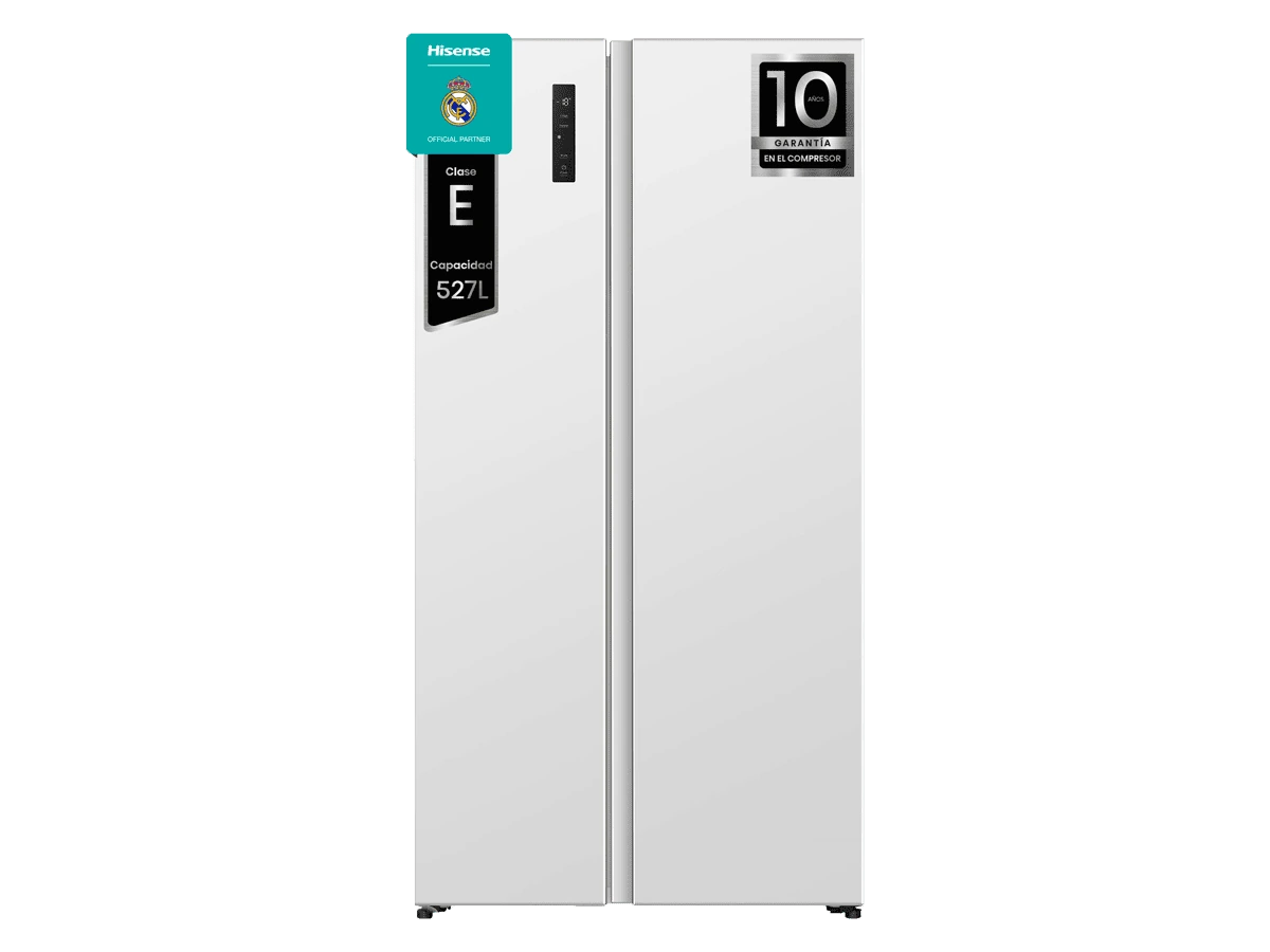Nevera americana Hisense RS3P538NEWE, acabado blanco