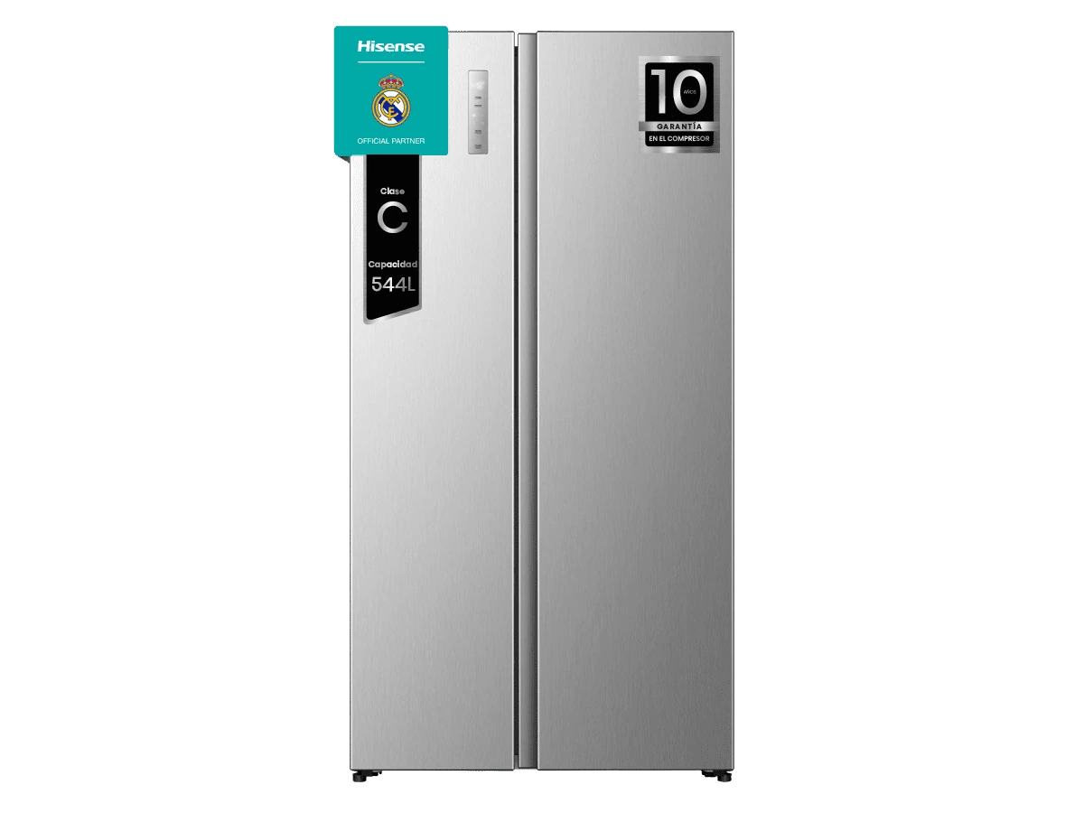 Nevera americana Hisense RS3P558NEIC, acabado inox