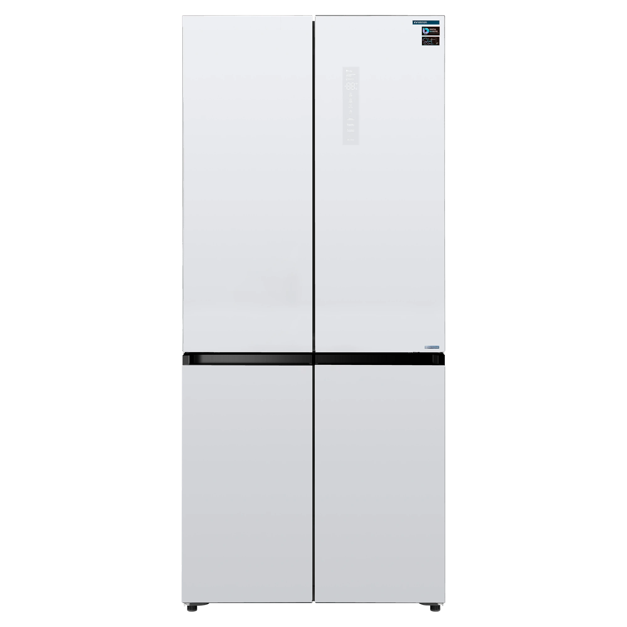 Nevera americana Infiniton AMCB-580CD90WEC, acabado cristal blanco