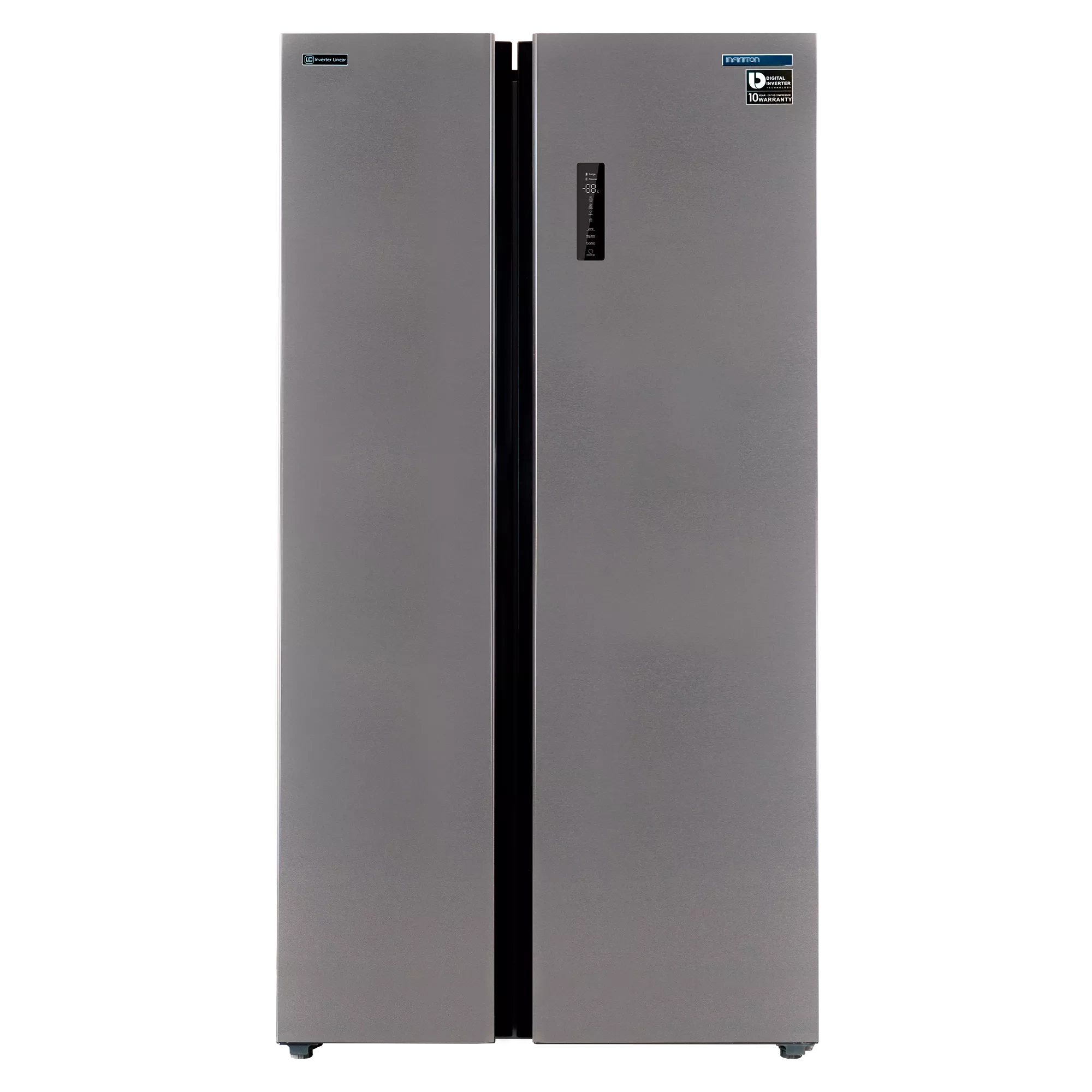 Nevera americana Infiniton SBS-A174I, acabado inox